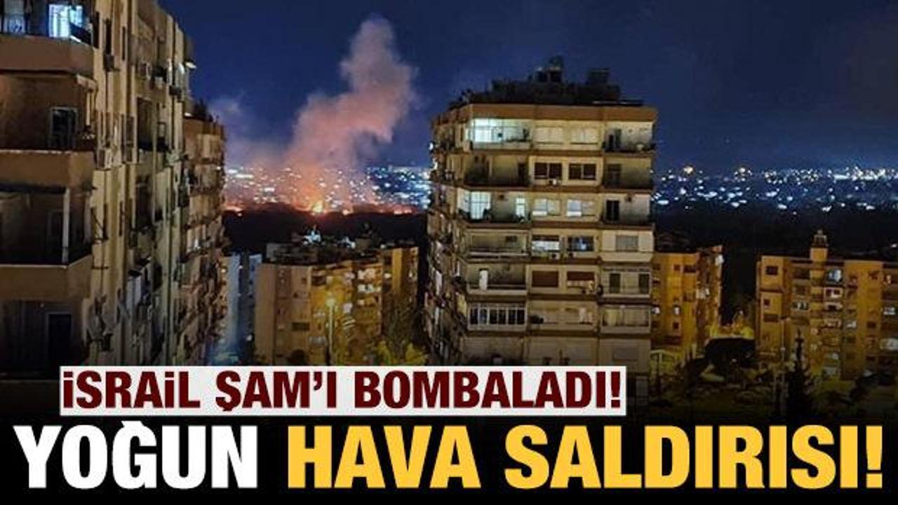 İsrail Şam'a hava saldırısı düzenledi! Yoğun bomba sesleri...
