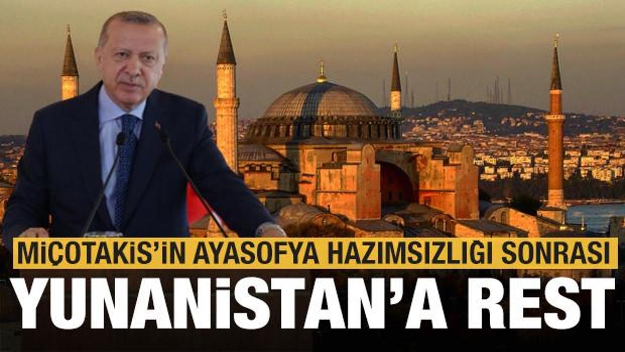 Son dakika: Yunanistan'ın Ayasofya tepkisine Erdoğan'dan tarihi rest!