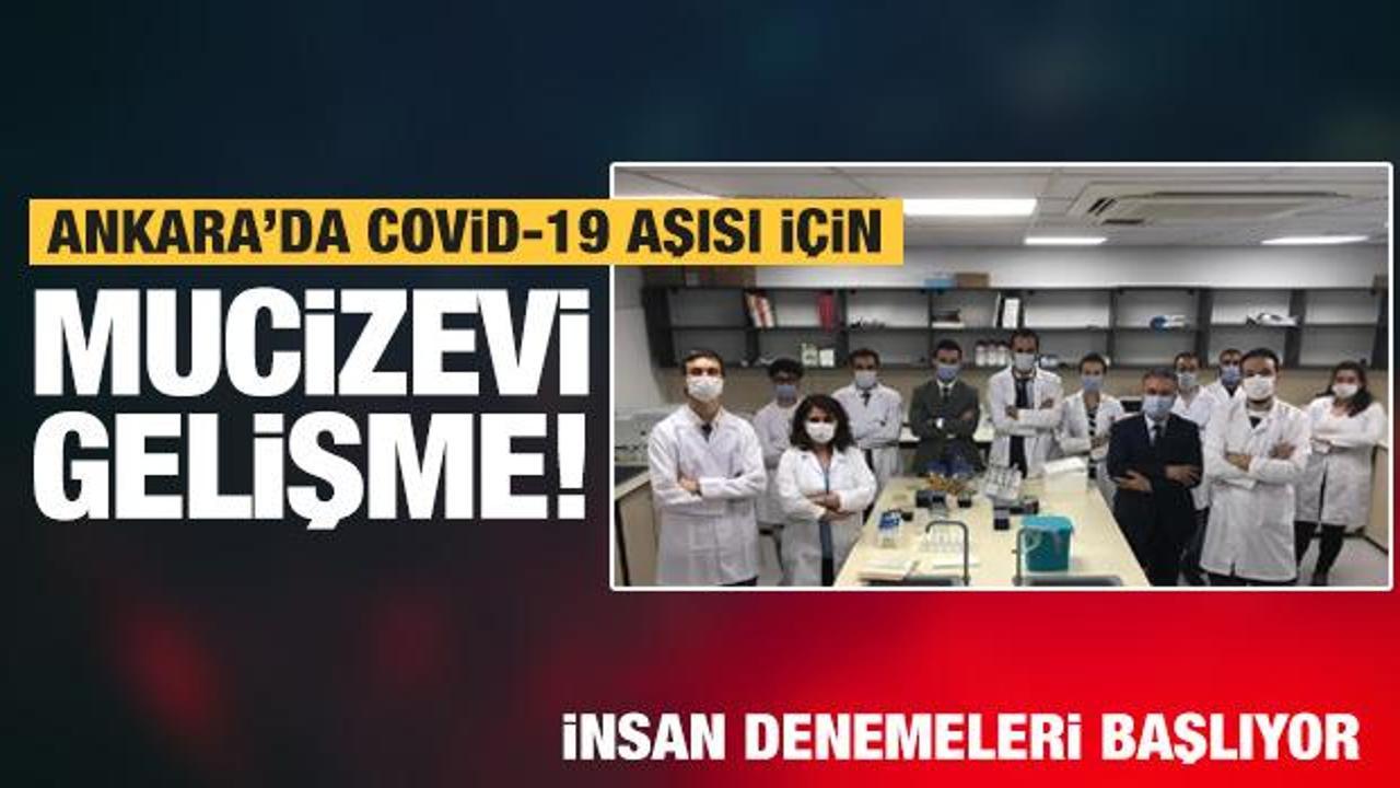 Ankara'dan Covid-19 aşısı için mucizevi haber! İnsan üzerinde denenecek