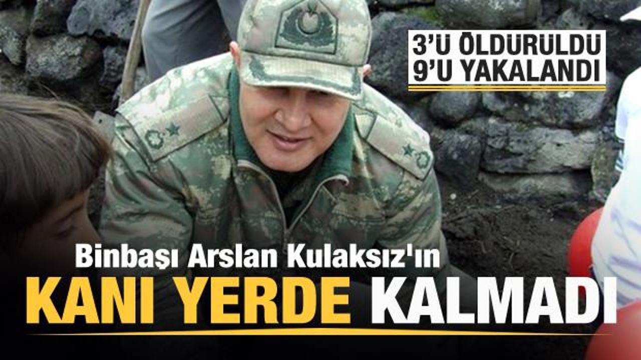 Binbaşı Arslan Kulaksız'ın şehit olduğu saldırıyla ilgili 9 kişi yakalandı