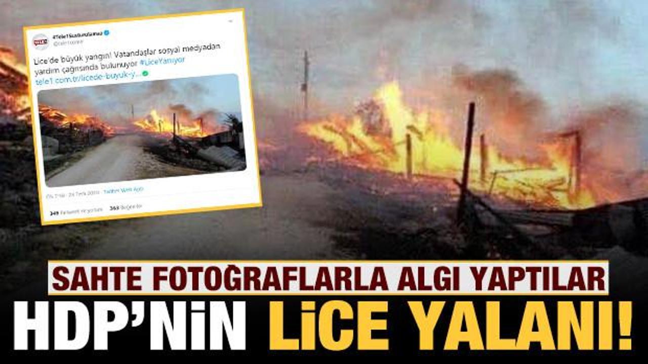 HDP'nin Lice yalanı! Sahte fotoğraflarla algı yaptılar