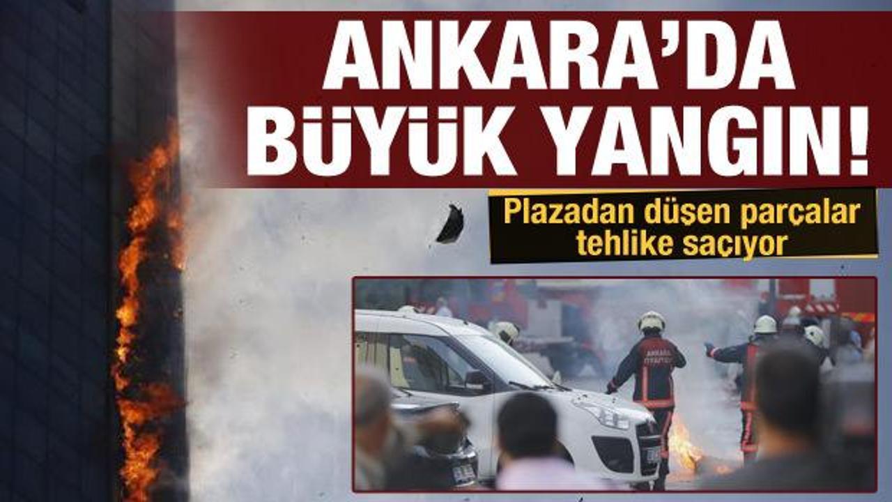 Ankara&rsquo;da iş merkezindeki yangın kontrol altına alındı