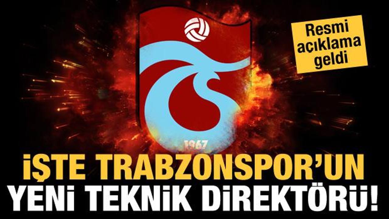 Trabzonspor yeni teknik direktörünü açıkladı!