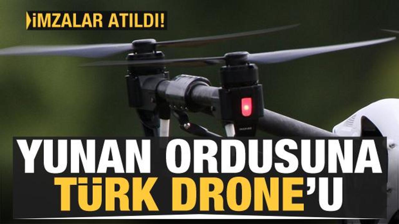 Yunan ordusuna Türk drone'u!