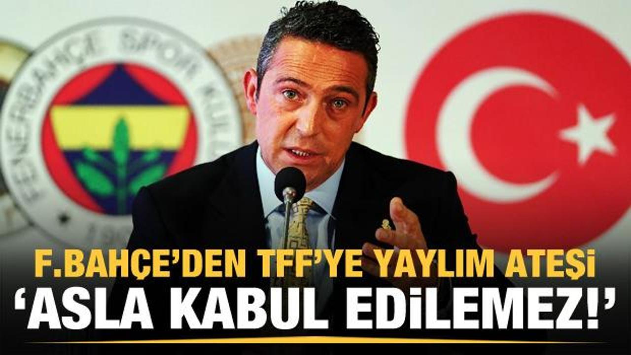 Fenerbahçe'den zehir zemberek açıklama!