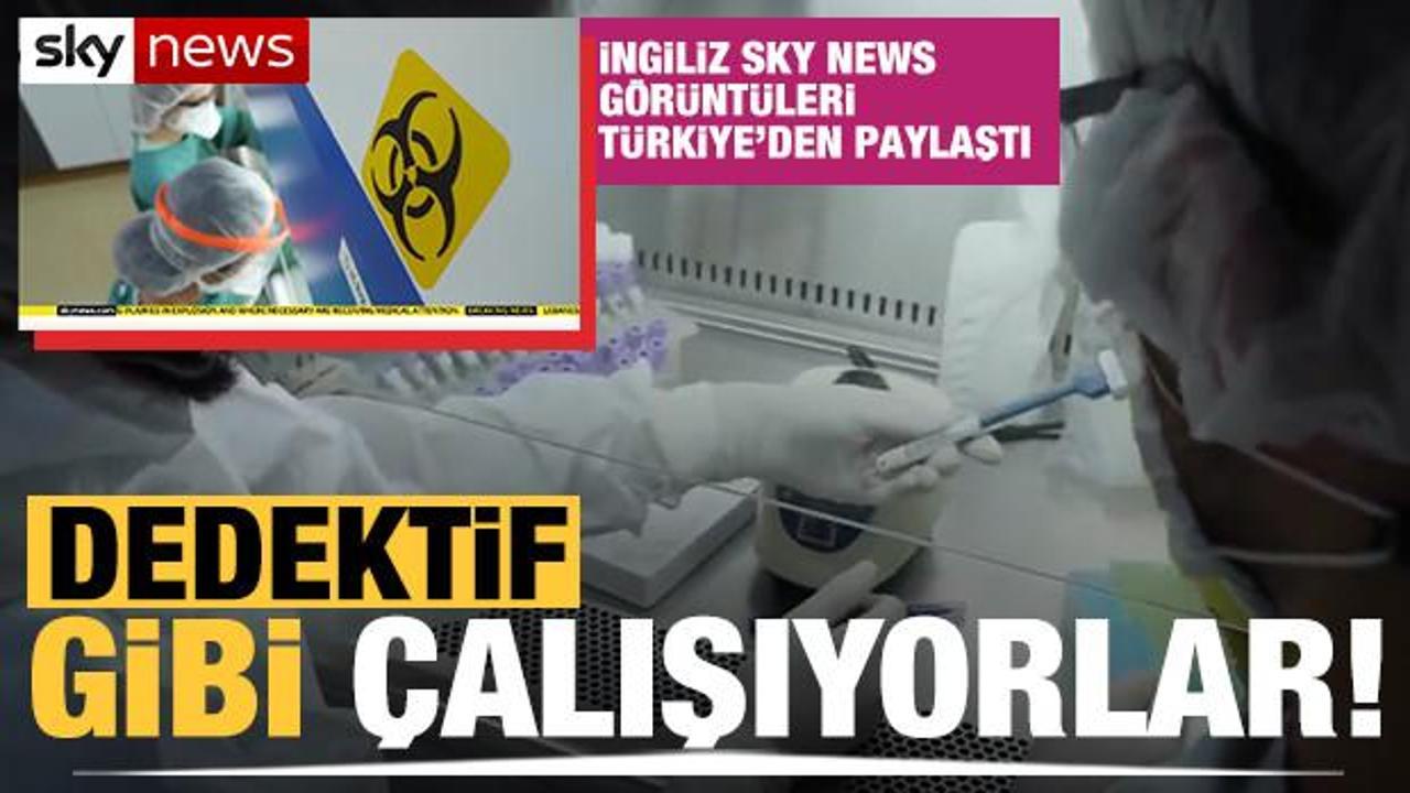 İngiliz Sky News görüntüleri Türkiye'den paylaştı: Dedektif gibi çalışıyorlar!