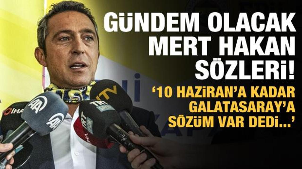Ali Koç, Mert Hakan için Galatasaray'a tepki gösterdi