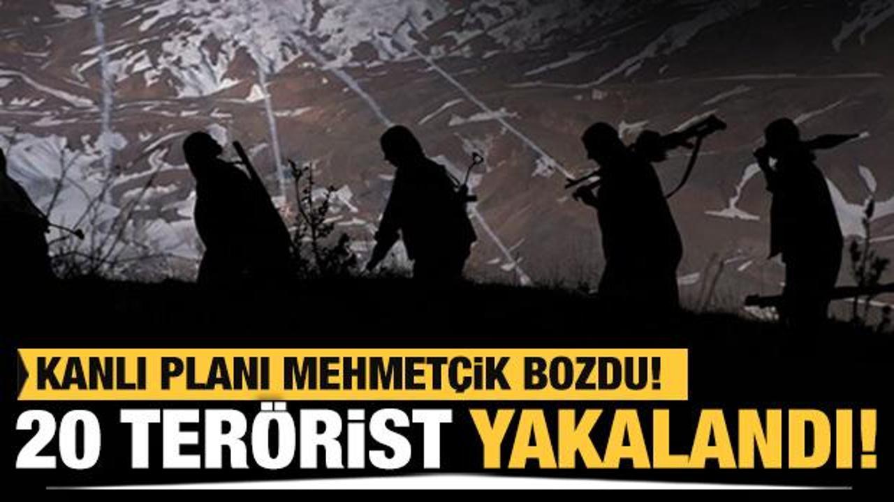 MSB duyurdu! 20 PKK/YPG’li terörist daha yakalandı