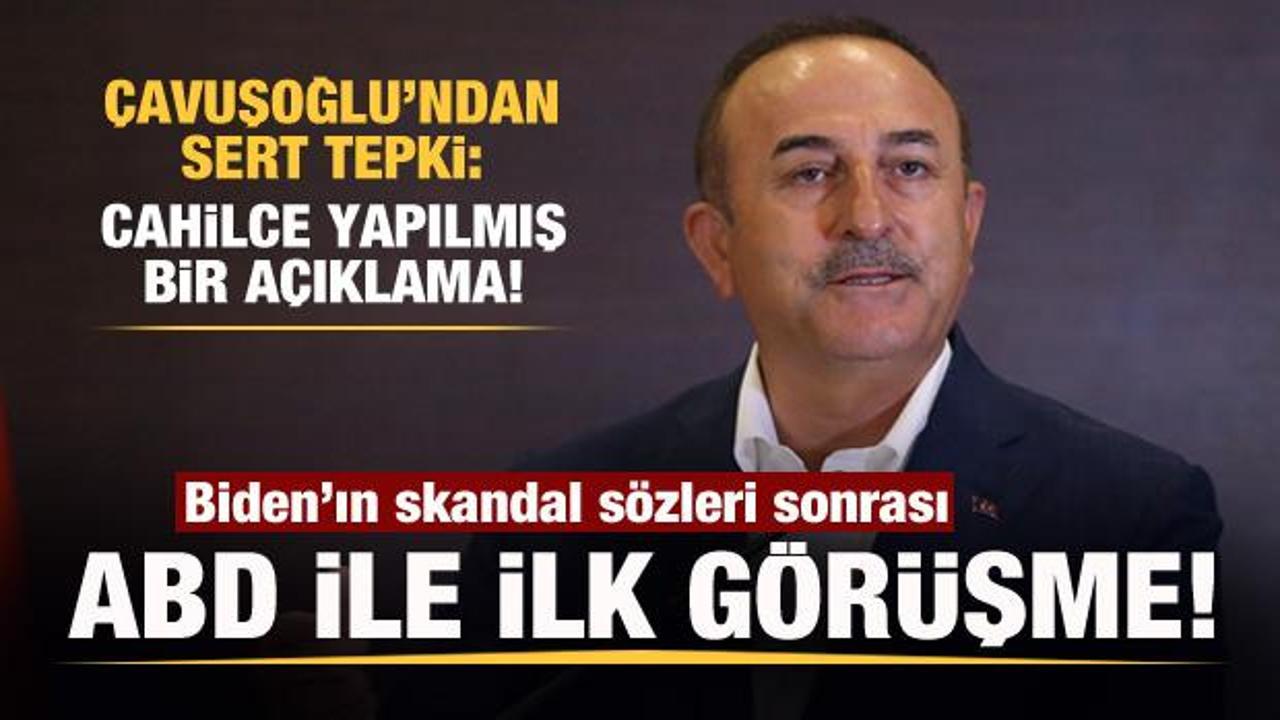 Son dakika: Bıden skandalı sonrası ABD ile ilk görüşme! Çavuşoğlu açıklama yaptı