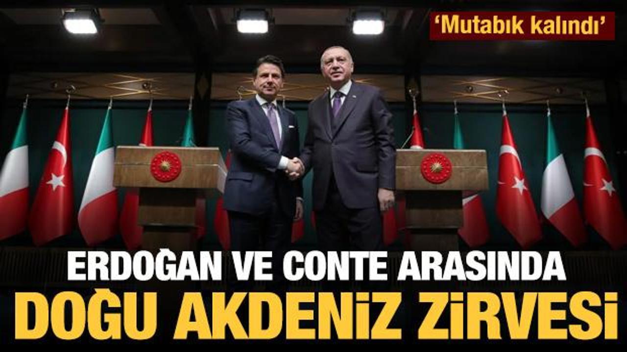 Erdoğan ve Conte arasında Doğu Akdeniz görüşmesi