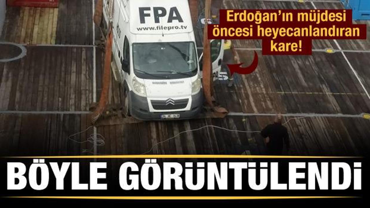 Erdoğan'ın müjdeli haberinden önce heyecan yaratan fotoğraf
