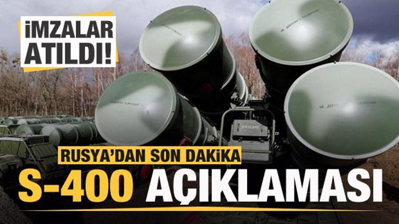 Son dakika haberi: Türkiye ile Rusya’dan flaş S-400 hamlesi: İmzalar atıldı!