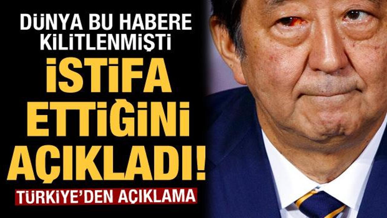 Japonya Başbakanı Shinzo Abe, hastalığı yüzünden istifa etti! Türkiye'den açıklama