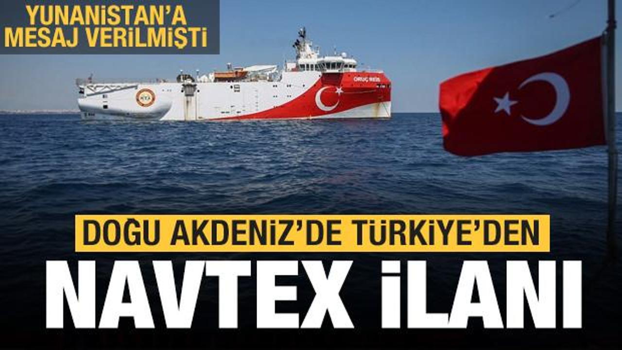 Son dakika: Türkiye Doğu Akdeniz'de Navtex ilan etti
