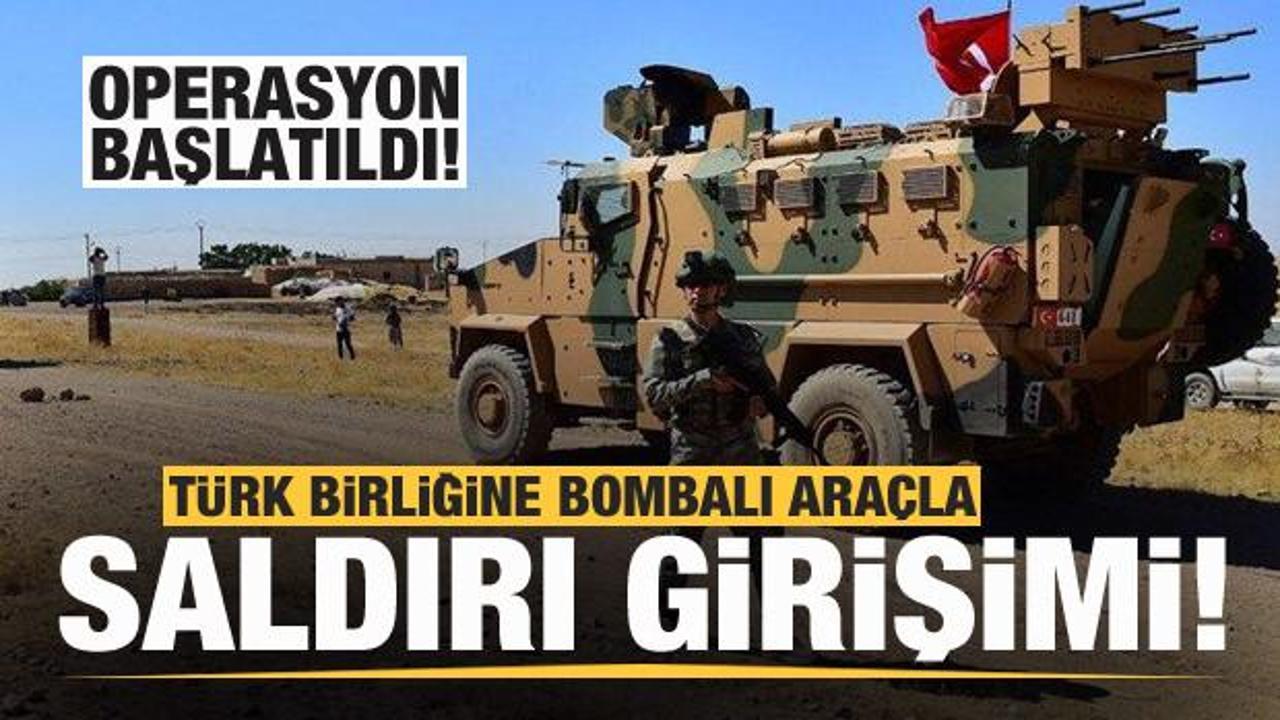 Türk birliğine bombalı araçla hain saldırı girişimi! Operasyon başlatıldı