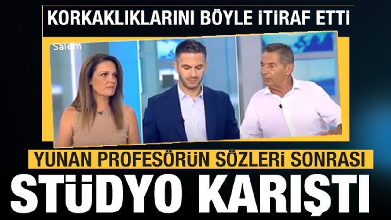 Yunan profes&ouml;r&uuml;n T&uuml;rkiye s&ouml;zleri st&uuml;dyoyu karıştırdı