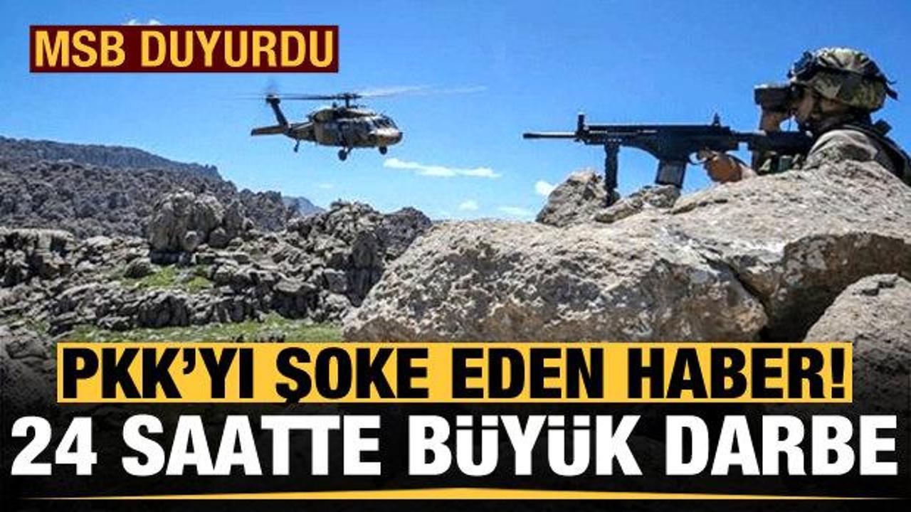 PKK'ya büyük darbe! MSB duyurdu...