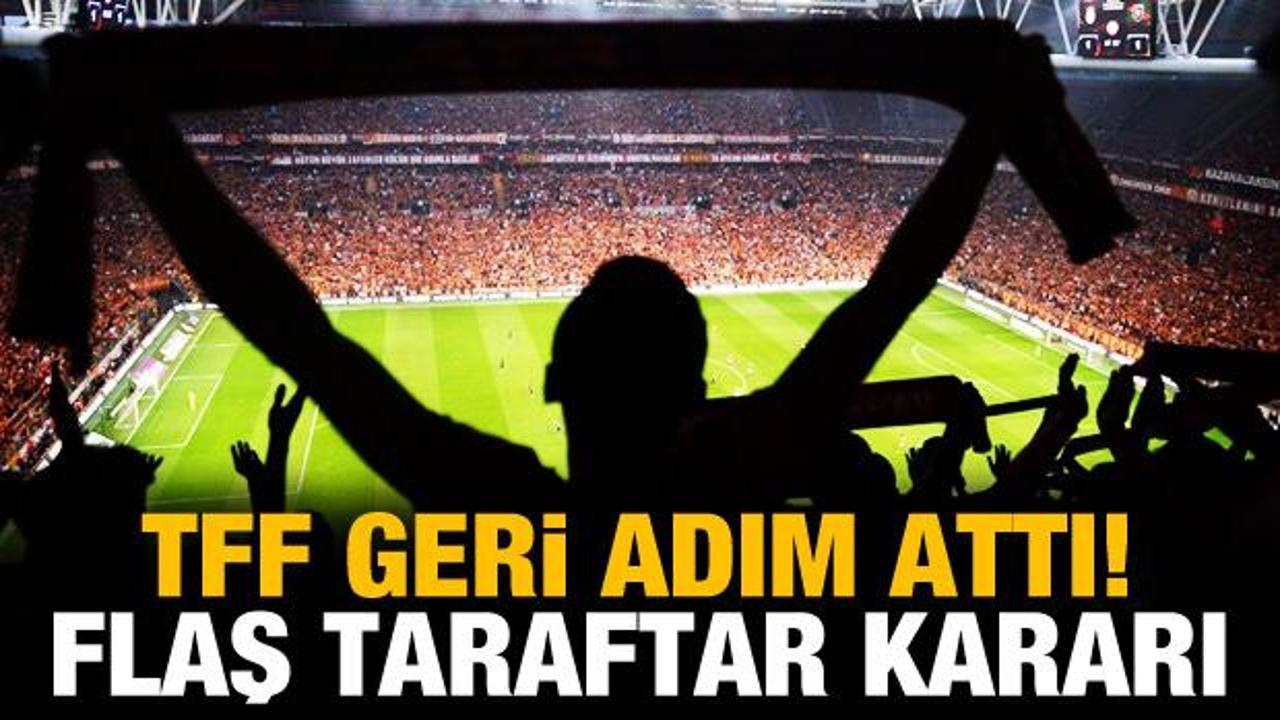 TFF, Süper Lig için seyirci kararını açıkladı