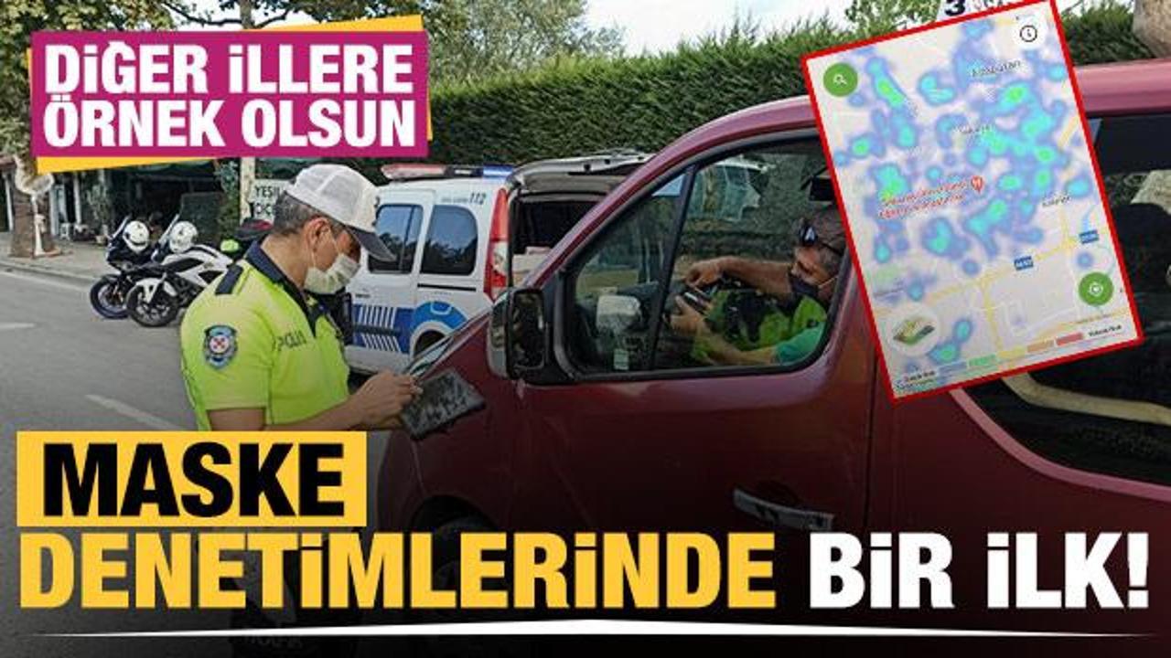 Maske denetimlerinde bir ilk! Diğer illere örnek olsun