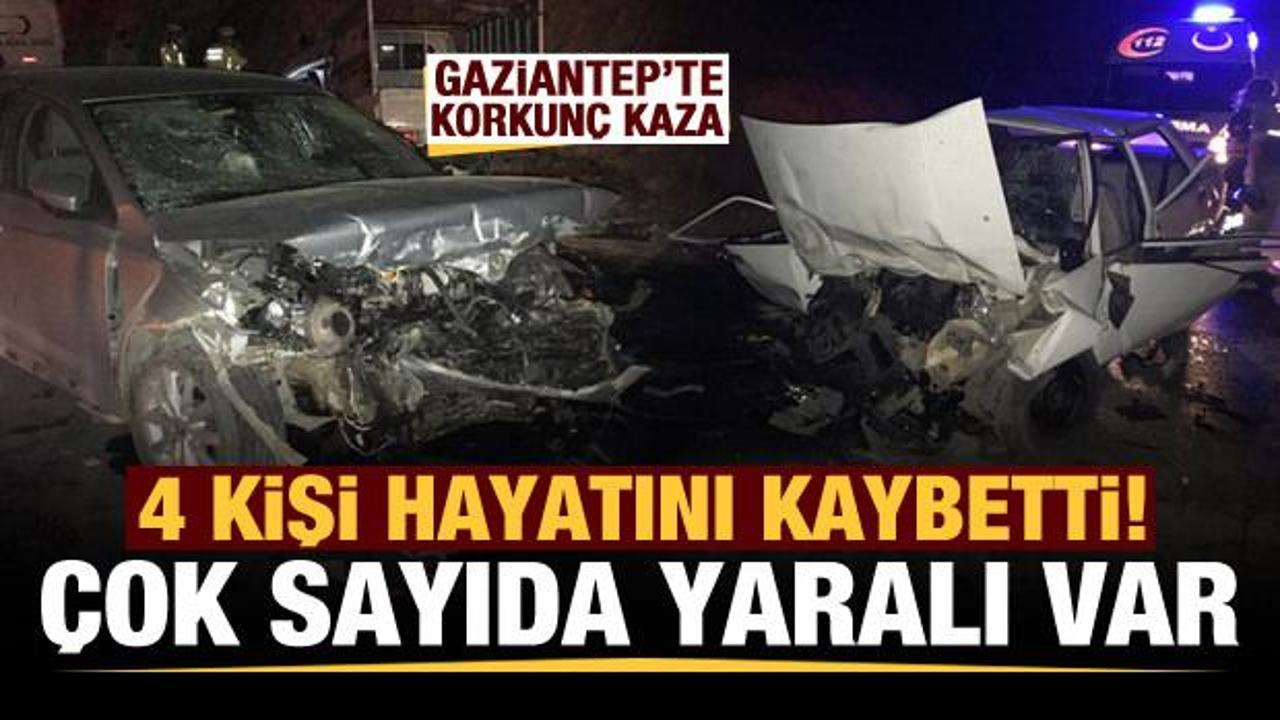 Gaziantep'te korkunç kaza: 4 ölü, çok sayıda yaralı var!