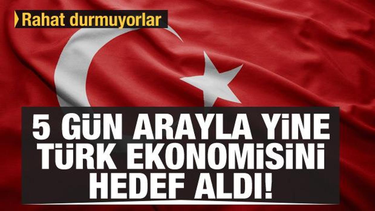 5 gün arayla yine Türk ekonomisini hedef aldı! Moody's'ten bir not indirimi daha