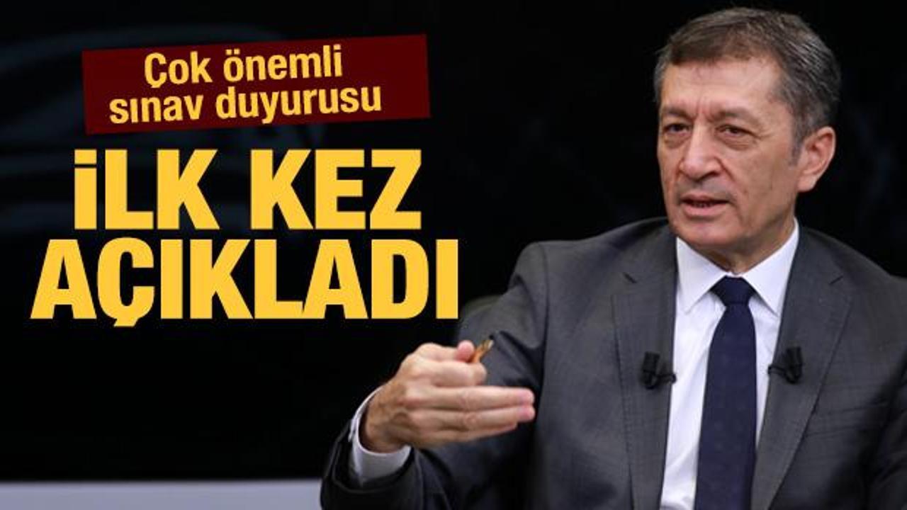 Son dakika Bakan Selçuk'tan çok önemli sınav duyurusu! İlk kez açıkladı