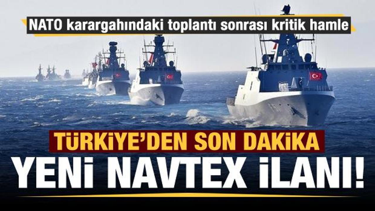 Türkiye'den yeni NAVTEX ilanı...