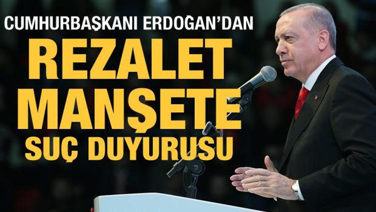 Cumhurbaşkanı Erdoğan'dan Yunan gazetenin rezalet manşetine suç duyurusu