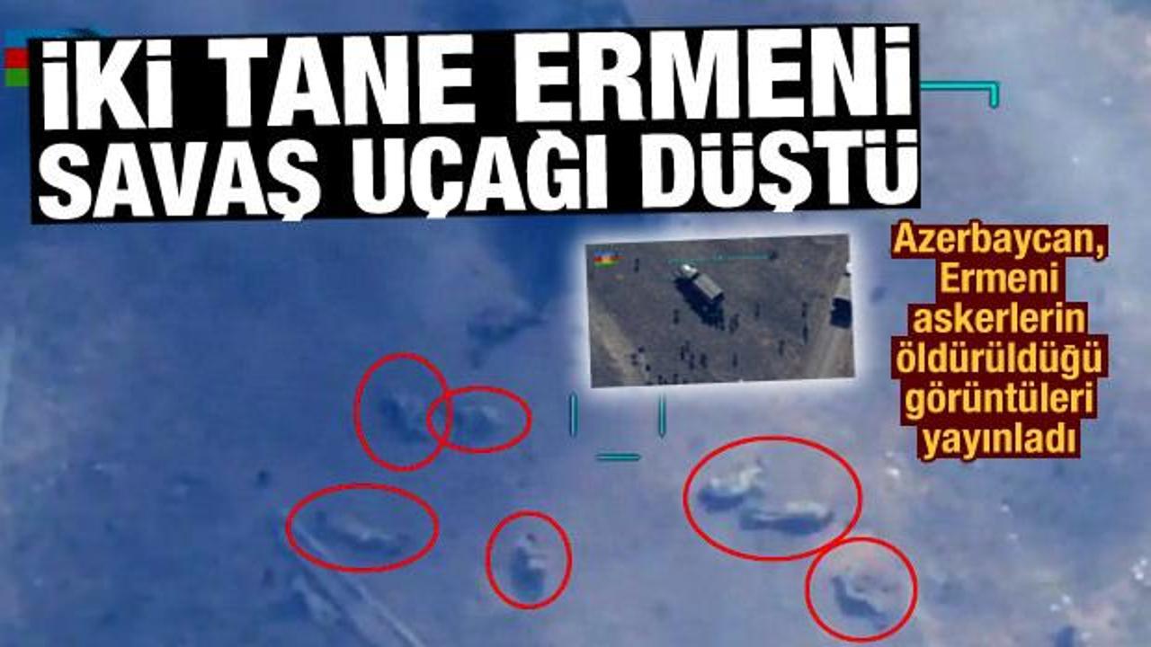 Ermenistan'a ait iki adet savaş uçağı düştü! Ermeni askerleri böyle öldürüldü