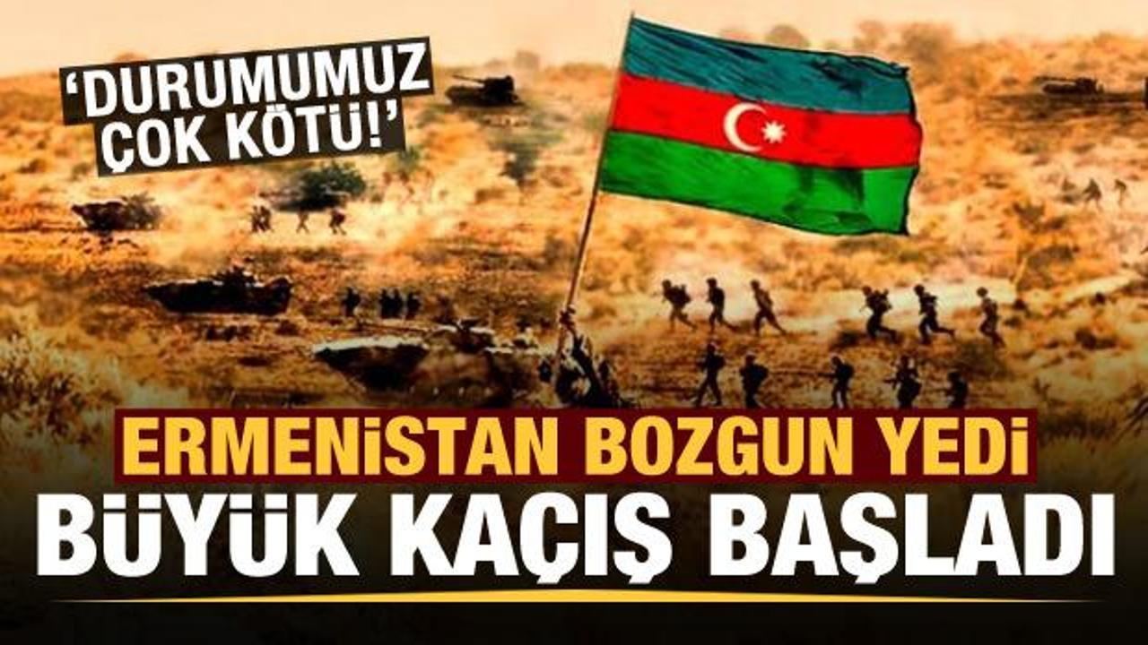 Azerbaycan'ın operasyonları sonrası büyük kaçış başladı! 'Durumumuz çok kötü...'