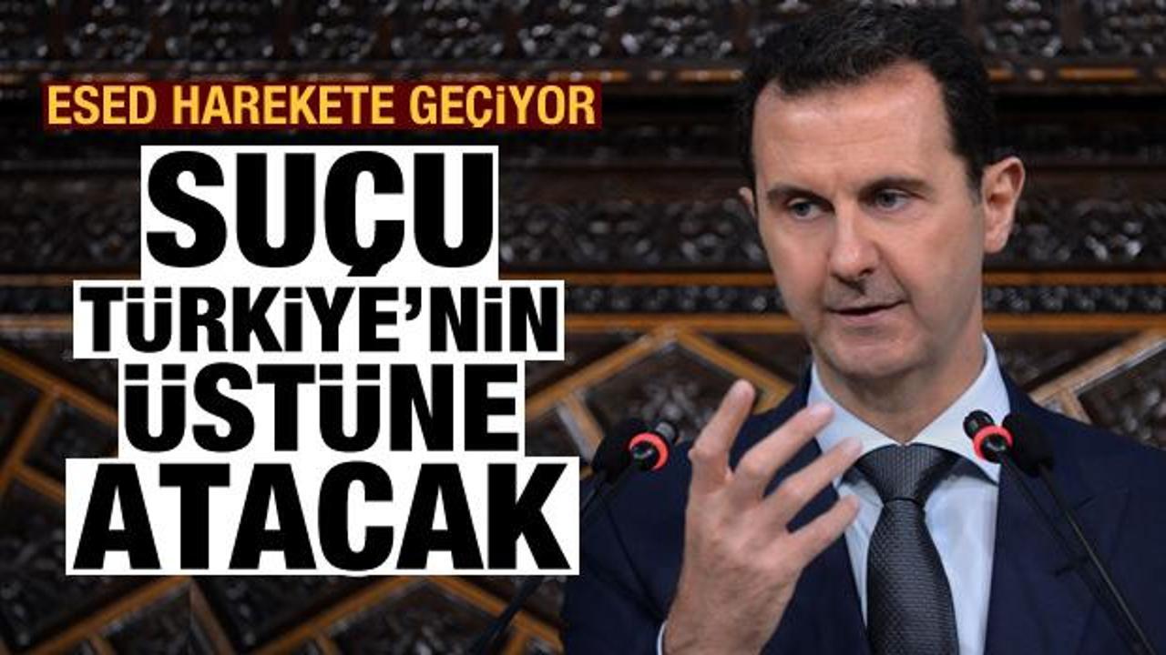 Esad harekete geçiyor! Suçu Türkiye'nin üstüne atacak