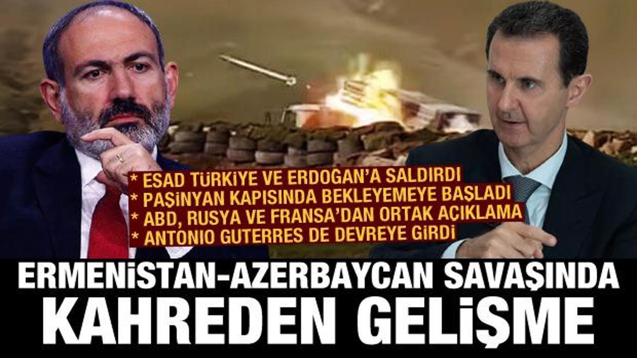Esad Türkiye ve Erdoğan'a saldırdı! Ermenistan-Azerbaycan savaşında kahreden gelişme