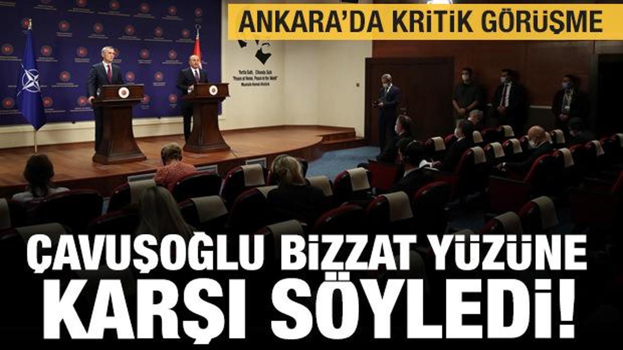 Son dakika: Bakan Çavuşoğlu Stoltenberg'in yüzüne karşı söyledi! Ankara'da kritik saatler