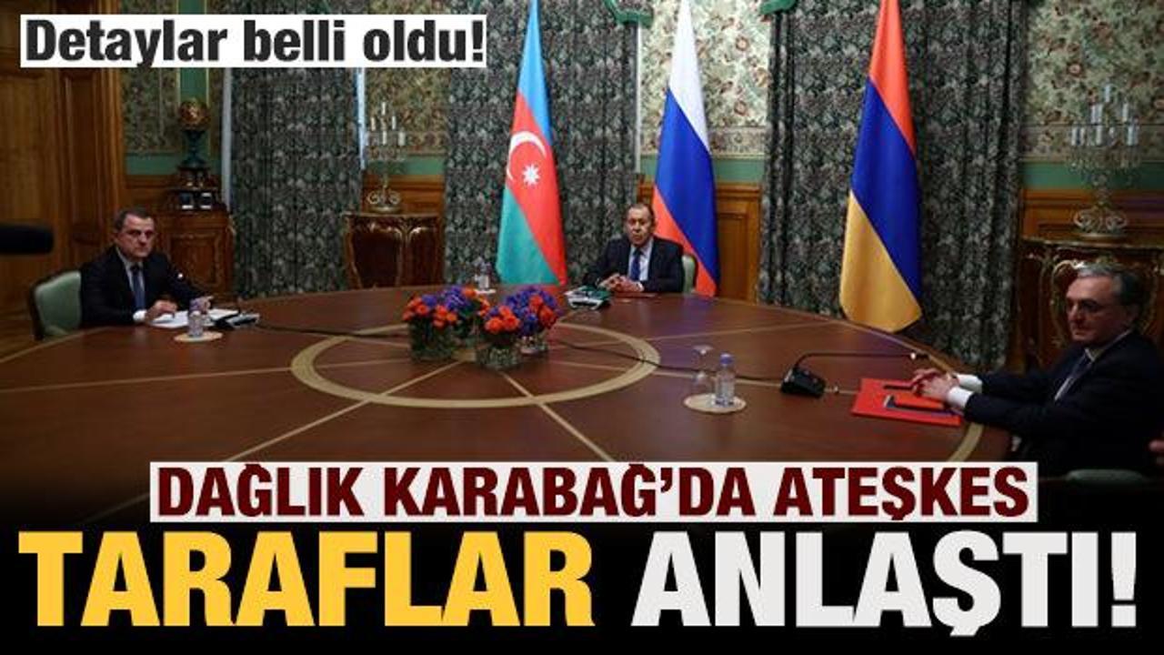 Son dakika: Dağlık Karabağ'da ateşkes anlaşması!