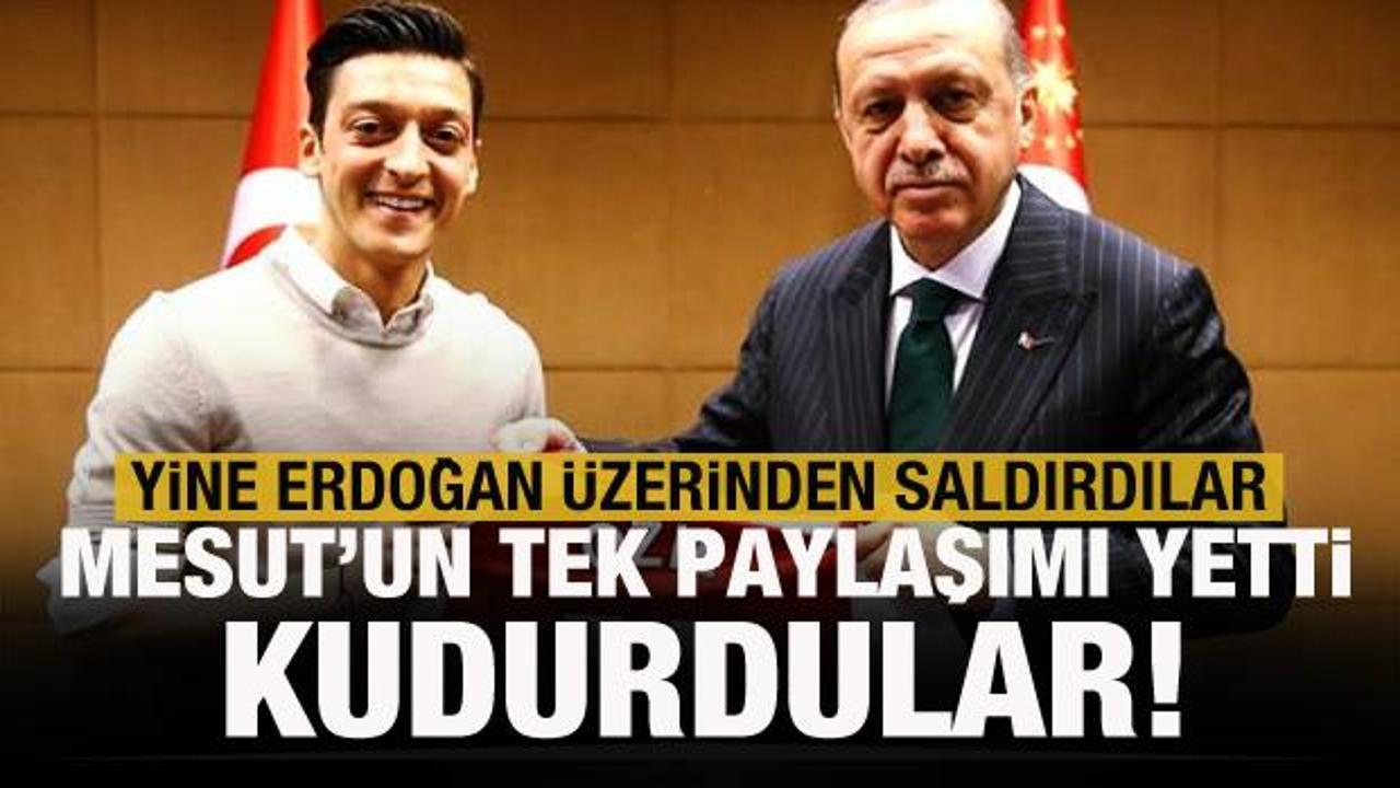 Yine Erdoğan üzerinden Mesut Özil'e saldırdılar