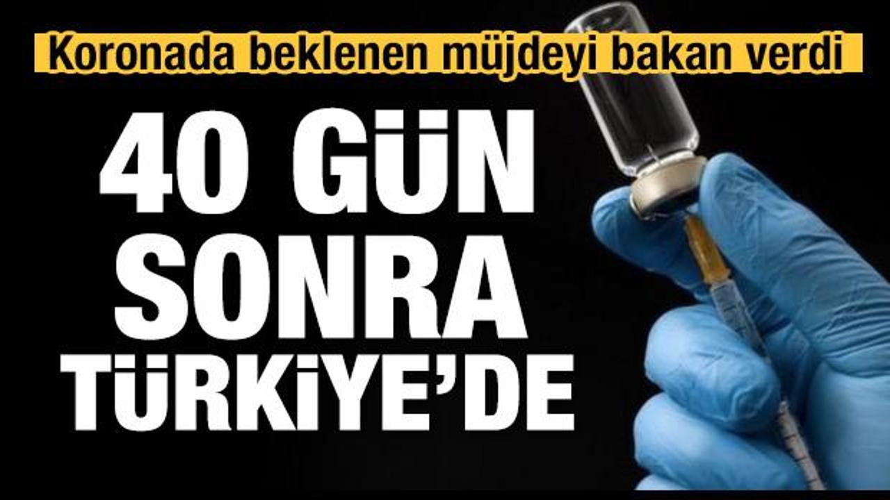 Bakan m&uuml;jdeyi verdi... Aşı 40 g&uuml;n sonra T&uuml;rkiye'de