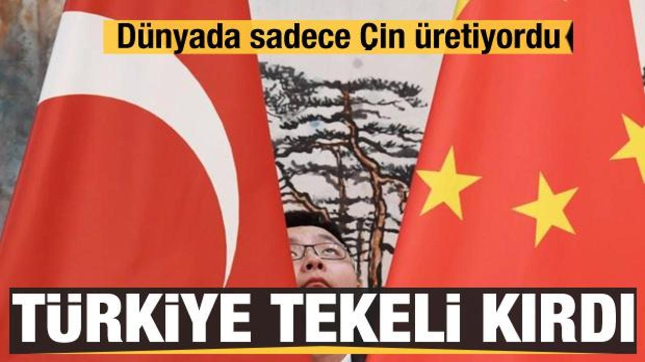 D&uuml;nyada sadece &Ccedil;in &uuml;retiyordu! T&uuml;rkiye &Ccedil;in'in tekelini kırdı