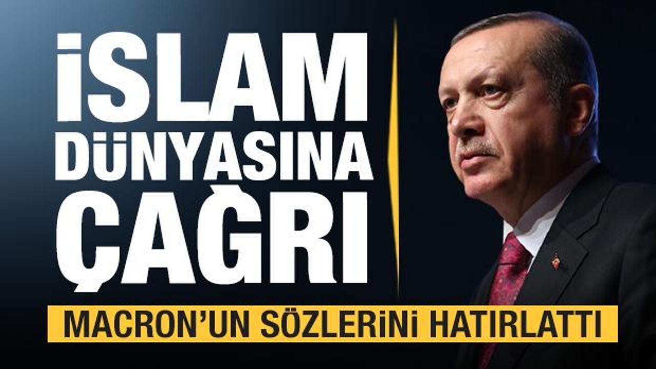 Erdoğan'dan İslam dünyasına son dakika çağrısı...Macron'a çok sert tepki