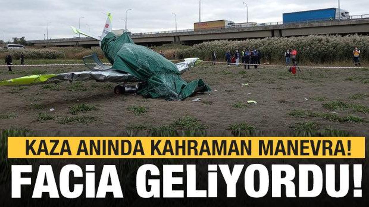 İstanbul Büyükçekmece'de uçak düştü! Valilik'ten son dakika açıklama