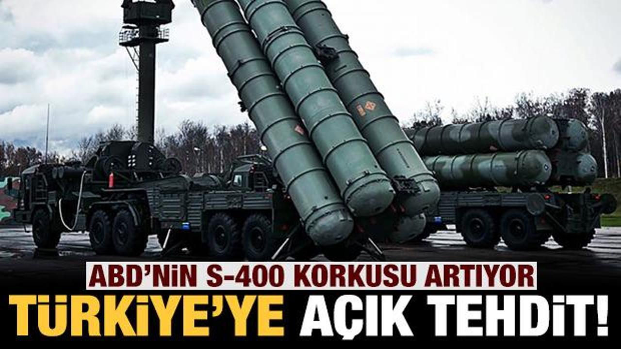 ABD'nin S-400 korkusu bitmiyor: Türkiye'yi açıkça tehdit etti!