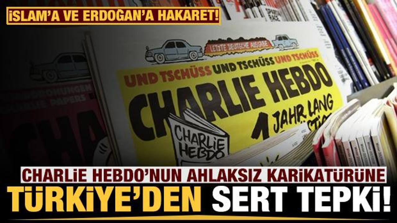 Charlie Hebdo'nun ahlaksız karikatürüne Türkiye'den çok sert tepki!