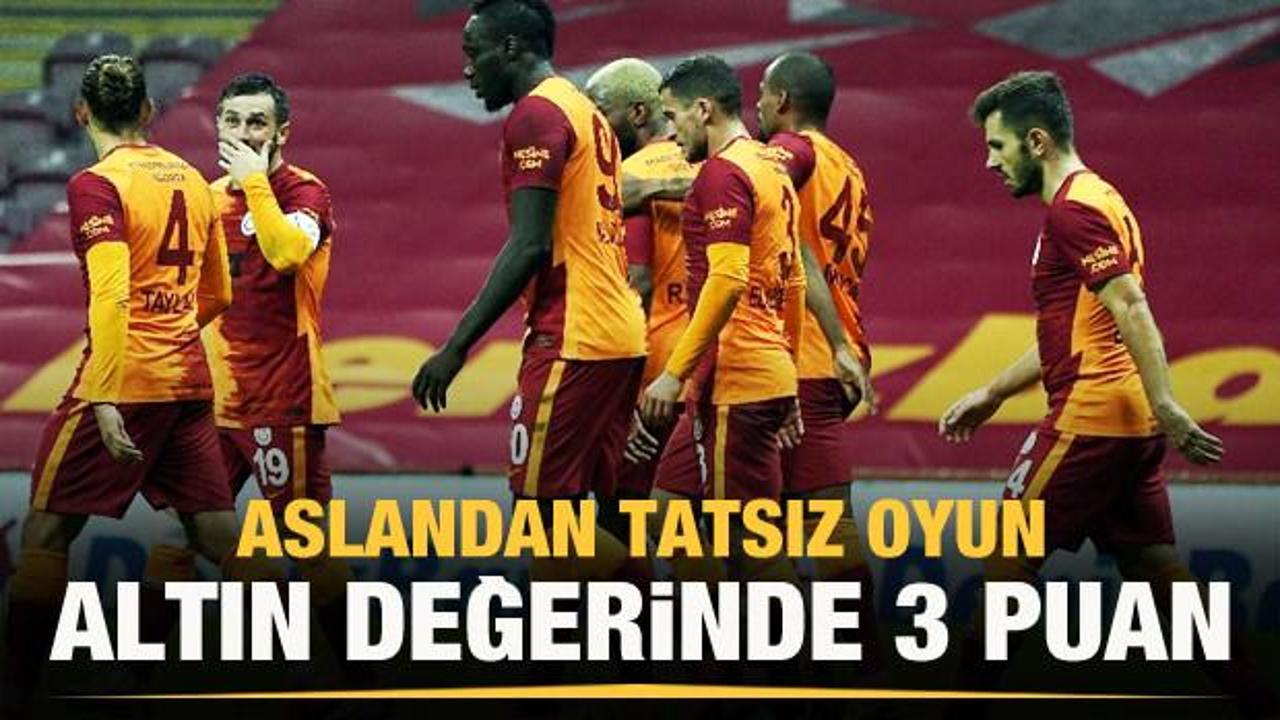 Galatasaray tek attı 3 aldı