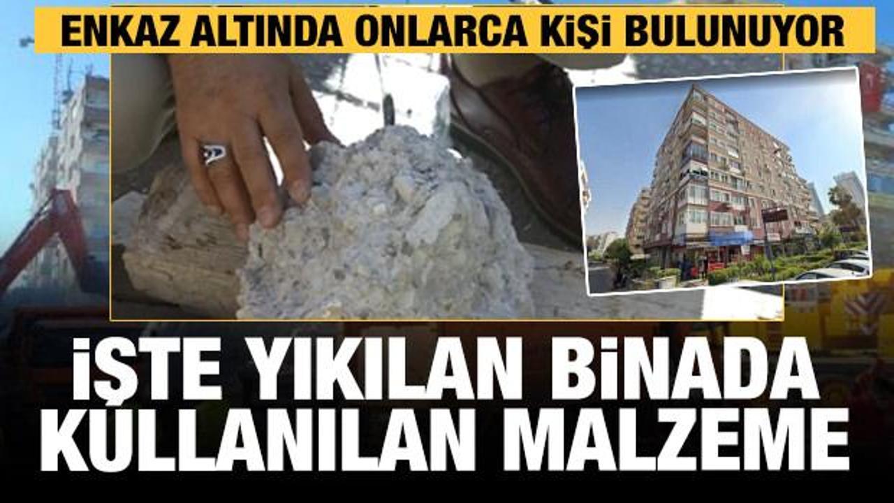 İşte İzmir'de yıkılan Rıza Bey Apartmanı'nda kullanılan malzeme! 