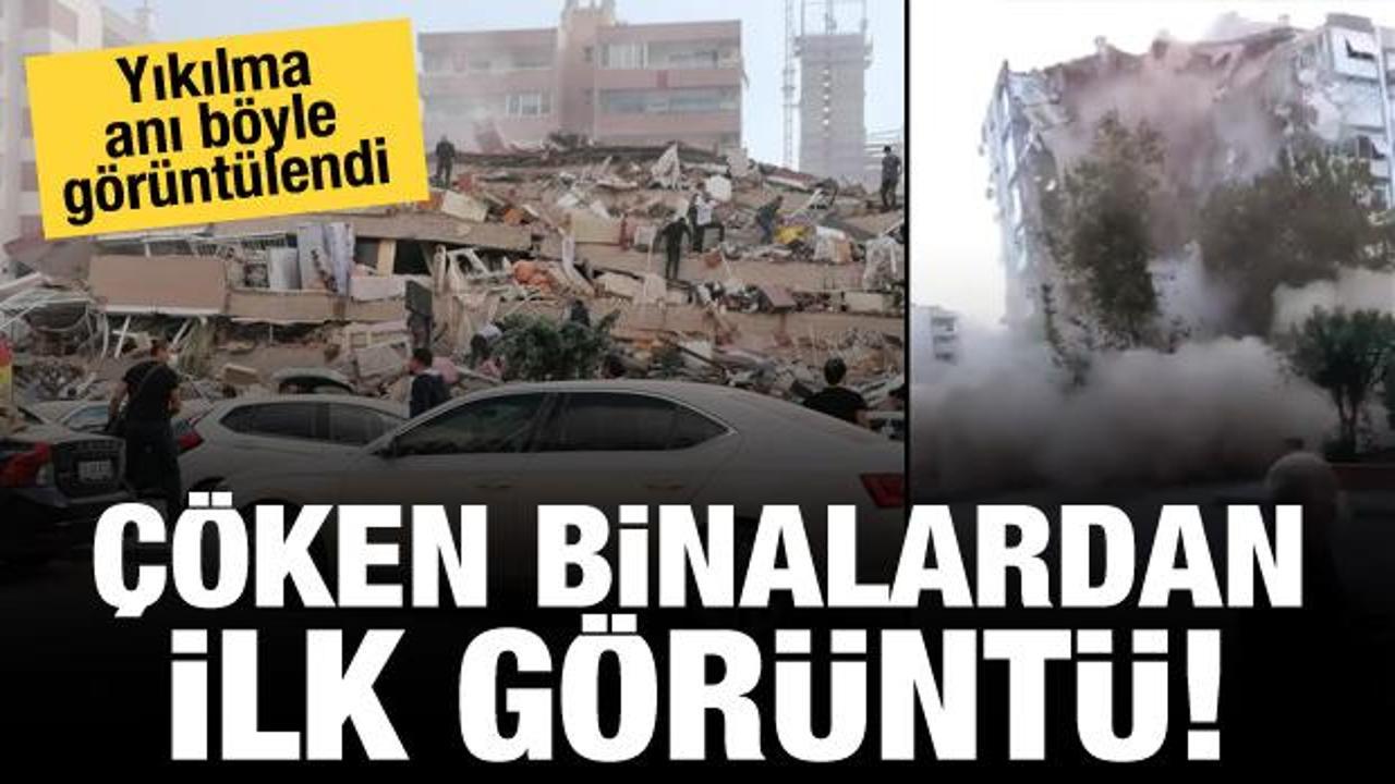 Son dakika haberi: İzmir'de çöken binalardan ilk görüntü!