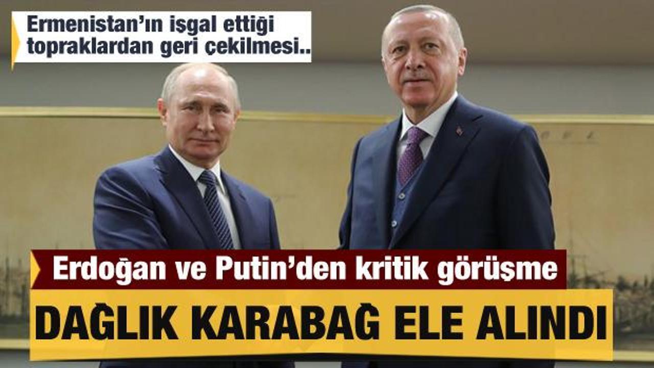 Erdoğan'dan Putin'le kritik görüşme!