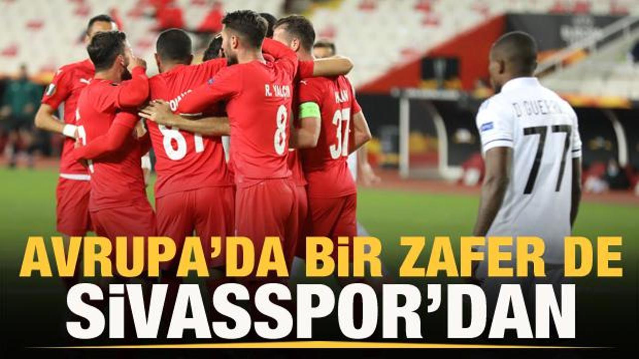 Sivasspor, Avrupa'da ilk galibiyetini aldı