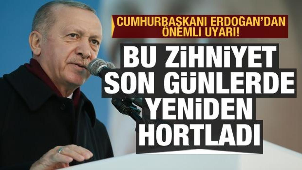 Cumhurbaşkanı Erdoğan uyardı: Bu elitist zihniyet yeniden hortladı