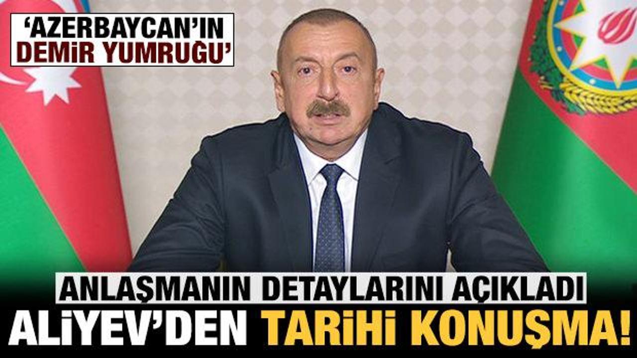 Son dakika: Azerbaycan Cumhurbaşkanı Aliyev anlaşma maddelerini açıkladı