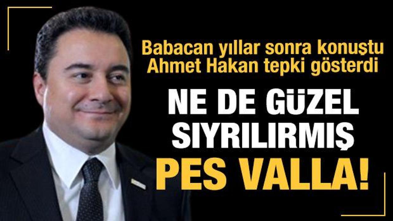 Ahmet Hakan'dan Ali Babacan'a sert sözler: Nasıl da sıyrılırmış, pes valla!