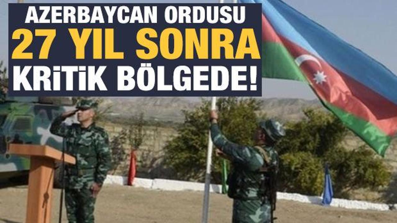 Son dakika haberi: Azerbaycan ordusu 27 yıl sonra Ağdam'da!